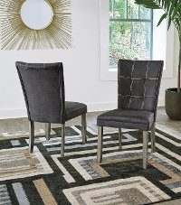 Contemporary Dark Brown Faux Leather Upholstered Dining Room Chair - Moxi