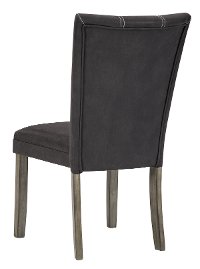 Contemporary Dark Brown Faux Leather Upholstered Dining Room Chair - Moxi-2