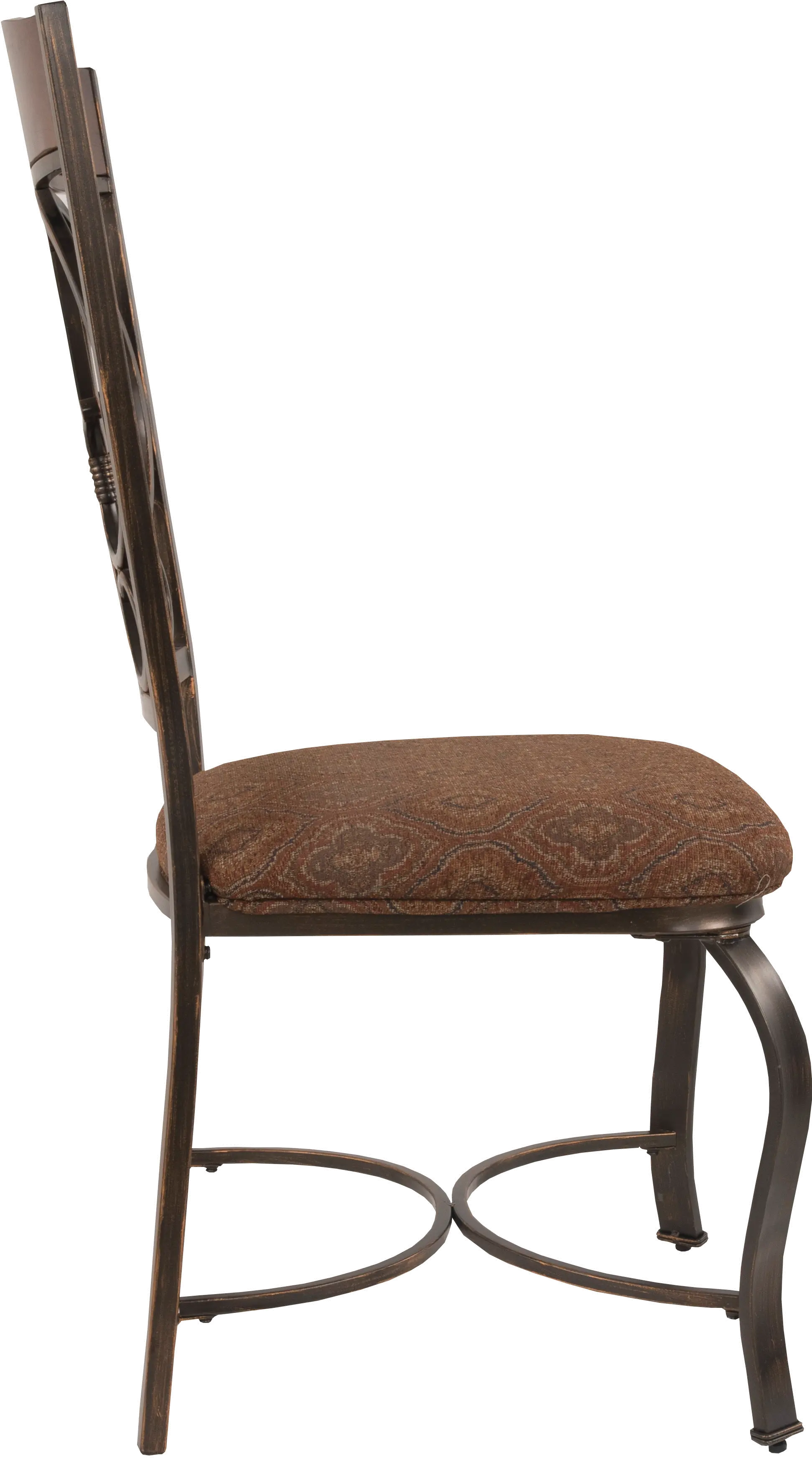 Dark Bronze Metal Dining Room Chair - Wilshire-2