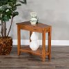 Rustic Oak Chair Side Table - Sedona