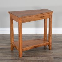 Rustic Oak Chair Side Table - Sedona-8