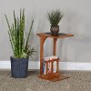 Rustic Oak Sofa Mate Accent Table - Sedona