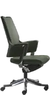 Gray Leather Office Chair - 5016