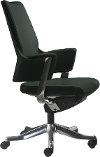 Black Leather Office Chair - 5016