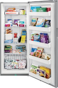 FFFU16F2VV Frigidaire 28 Inch Upright Freezer - 16 cu. ft., Stainless Steel-2