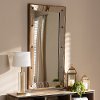 150-8872-RCW Contemporary Gold Rectangular Accent Wall Mirror - Philida
