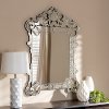 150-8877-RCW Traditional Silver Venetian Rectangular Accent Wall Mirror - Anselm
