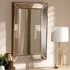 Contemporary Gold Finished Rectangular Accent Wall Mirror - Lamar