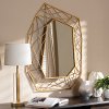 150-8875-RCW Modern Gold Geometric Accent Wall Mirror - Osborne