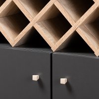 150-8998-RCW Mid Century Gray Tall Wine Cabinet - Marian-6