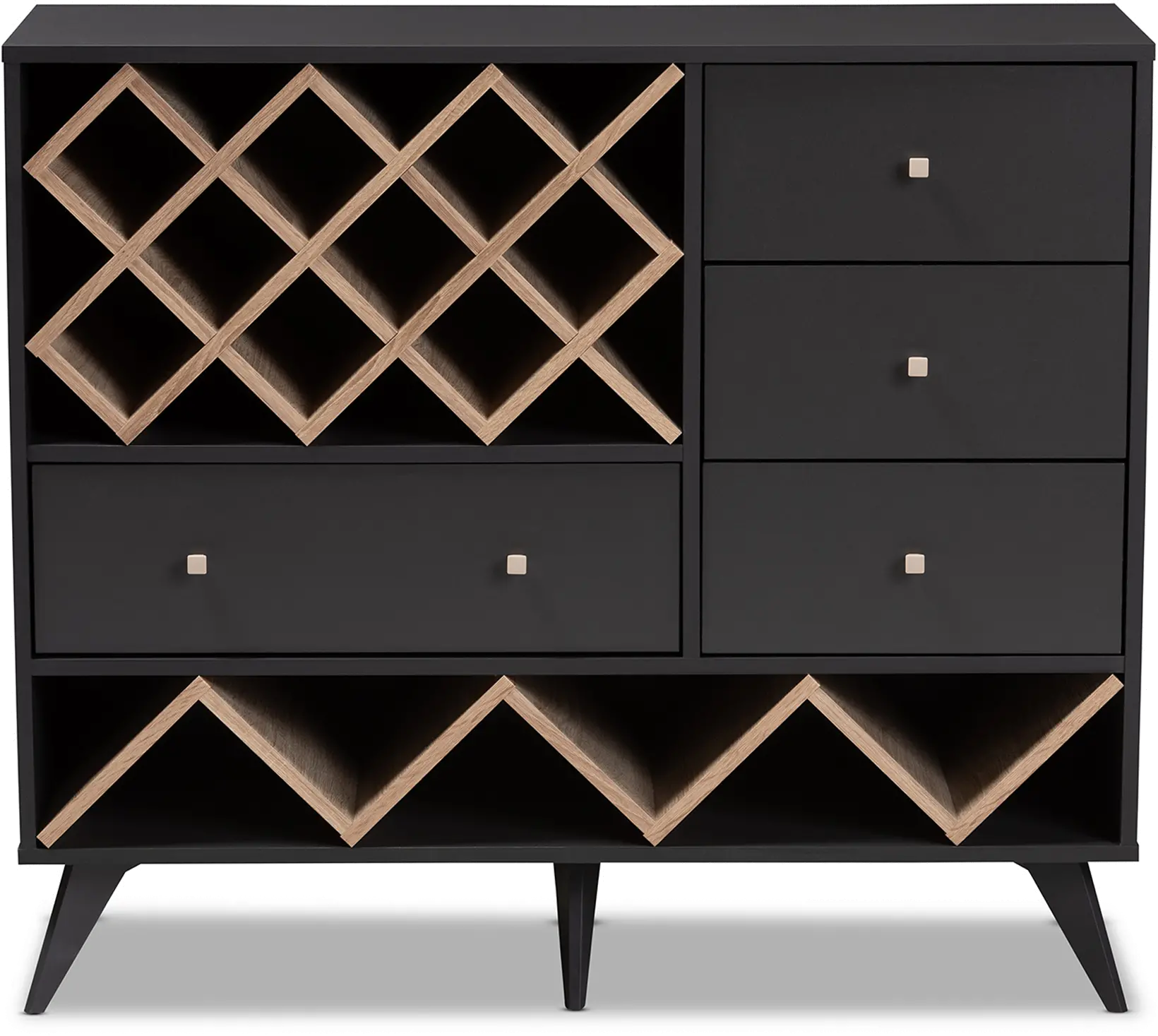 Audrea Mid Century Gray Wine Cabinet-3