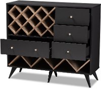 150-9235-RCW Mid Century Gray Wine Cabinet - Audrea-5