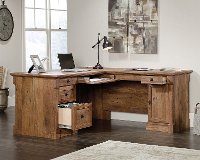 Vintage Oak L Shaped Corner Desk - Palladia-2