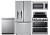 LG-4PC-BTM-DBL-ELE LG 4 Piece Electric Kitchen Appliance Package with Double Oven - Stainless Steel