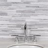 Contemporary Dark Gray Faux Marble 6x24 Peel and Stick Mosaic Tile (Pack of 10) - SimpliTILE