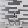 Contemporary Reclaimed Wood and Silver Metal 6x24 Peel and Stick Mosaic Tile (Pack of 10) - SimpliTILE