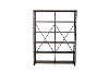 Walnut 6-Shelf Double Bookcase - Hughes