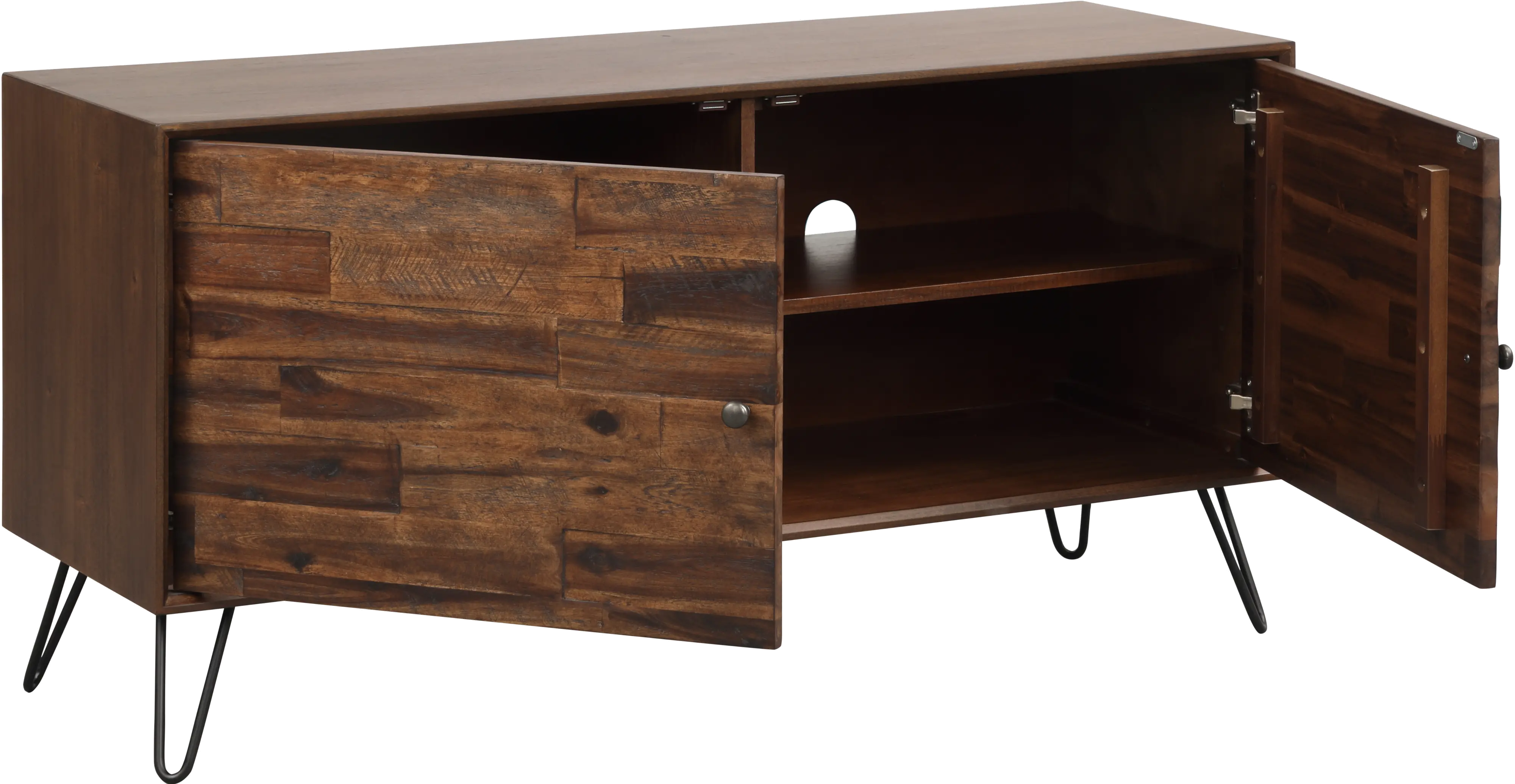 Longford Dark Brown 2-Door 48 TV Stand-5
