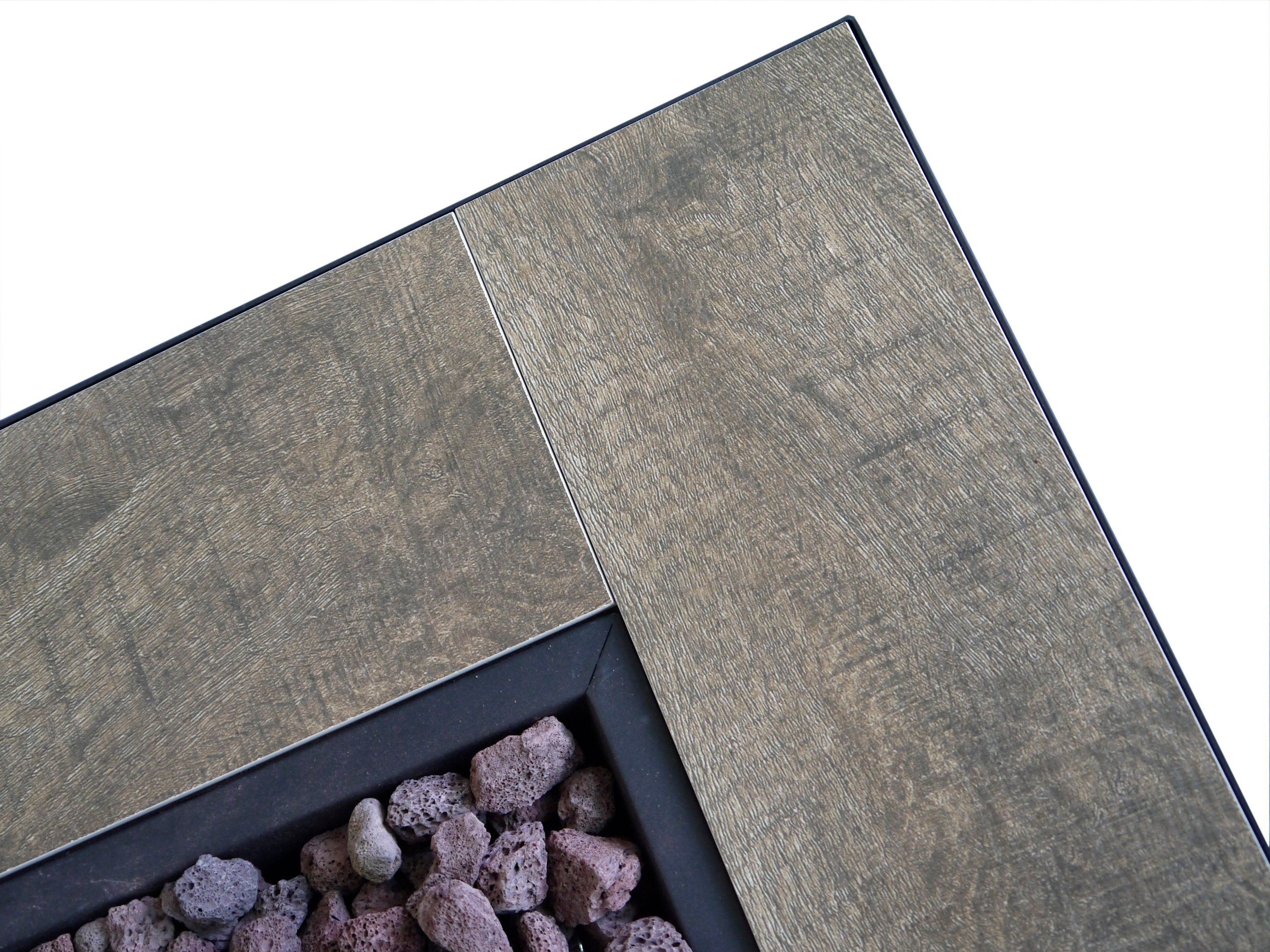 Dark Brown Woven Gas Fire Pit Table - Auburn-5