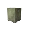 Weathered Wood Propane Tank Side Table - Panama