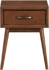 Mid Century Modern Brown Nightstand - Modern Eclectic