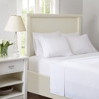 White Full Flirty Ruffle 6 Piece Sheet Set