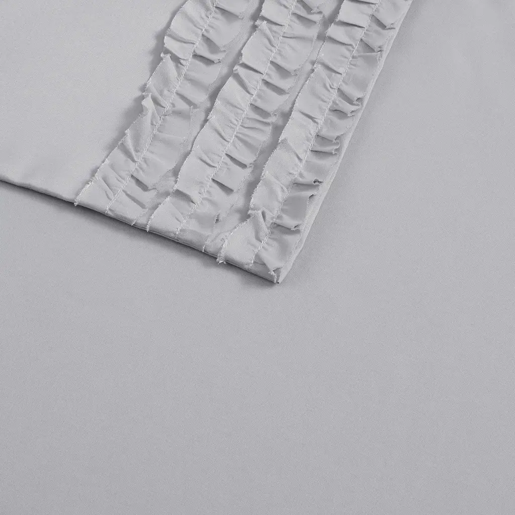 White Full Flirty Ruffle 6 Piece Sheet Set-3