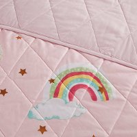 Pink and Rainbow Full Alicia 4 Piece Bedding Collection-5