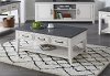 White and Grey Coffee Table - Del Mar