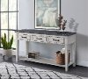 Country White and Grey Sofa Table - Del Mar