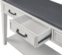 Country White and Grey Sofa Table - Del Mar-2