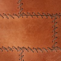 OT-COBBLER-VSBN Industrial Brown Leather Pouf Ottoman - Cobbler-4