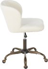 OC-FRAN-ANVCR White Velvet Contemporary Task Chair - Fran