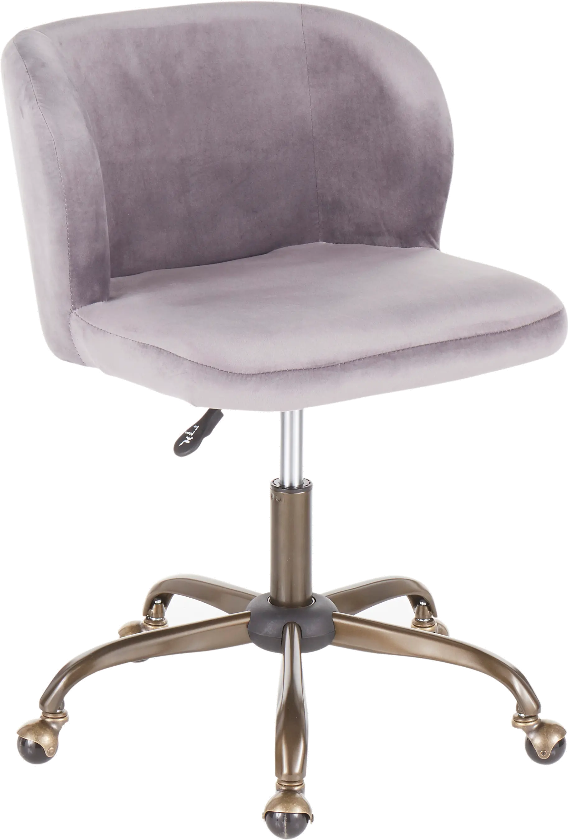OC-FRAN-ANVSV White Velvet Contemporary Task Chair - Fran-1