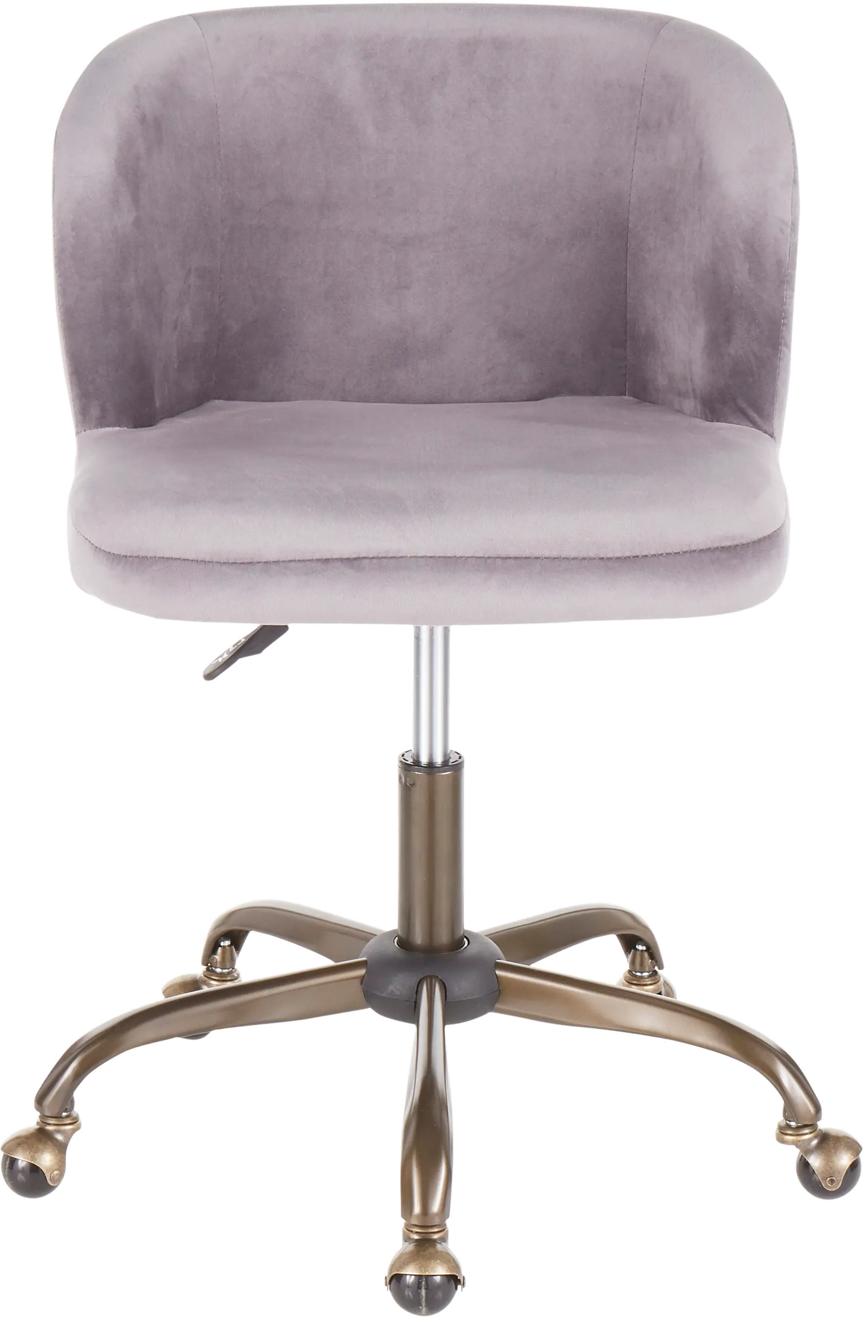 OC-FRAN-ANVSV White Velvet Contemporary Task Chair - Fran-4