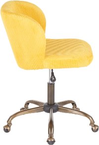 OC-FRAN-COR-ANY Yellow Corduroy Contemporary Task Chair - Fran-2