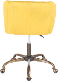 OC-FRAN-COR-ANY Yellow Corduroy Contemporary Task Chair - Fran-3