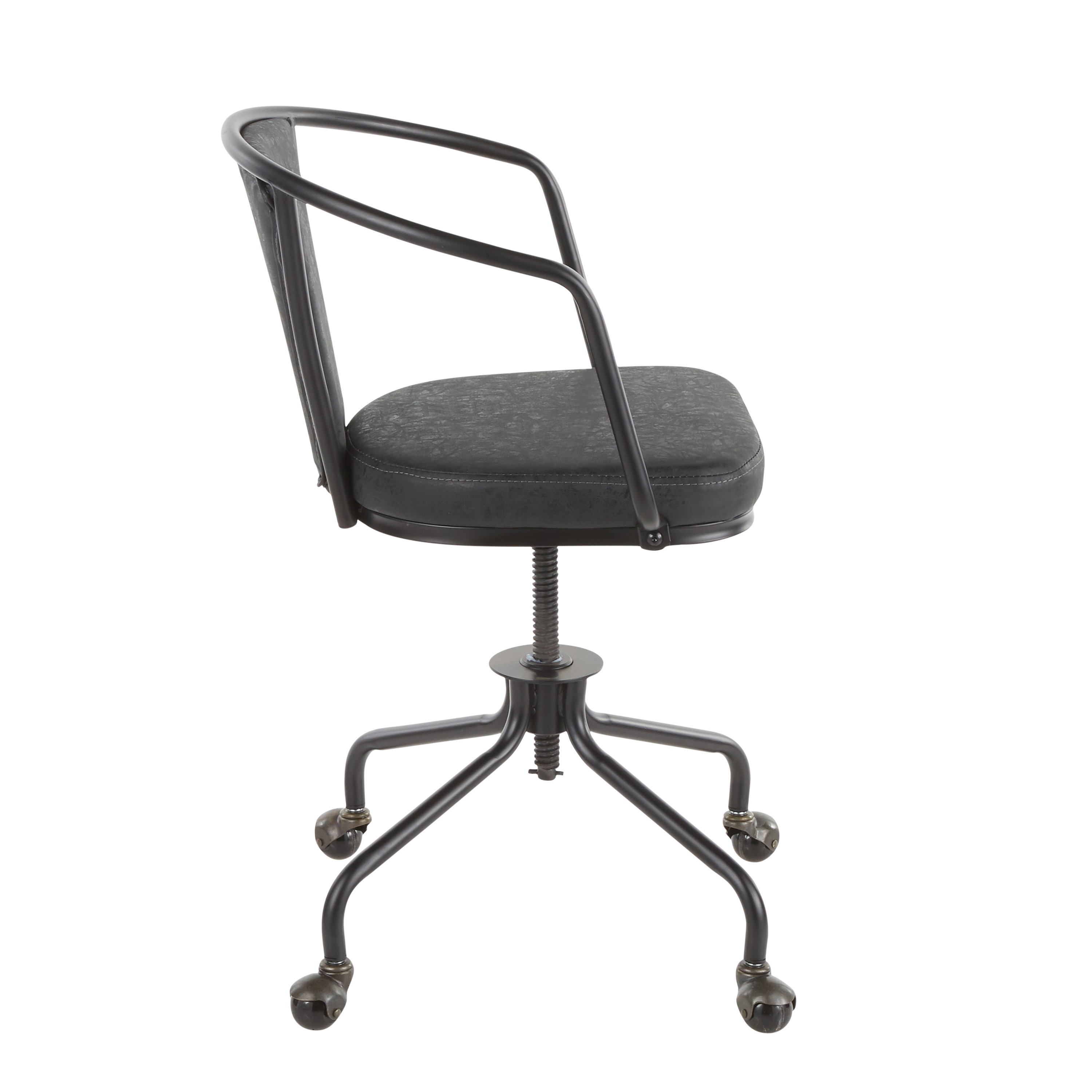 OC-ORUP-BKDGY Metal and Gray Industrial Upholstered Task Chair - Oregon-2
