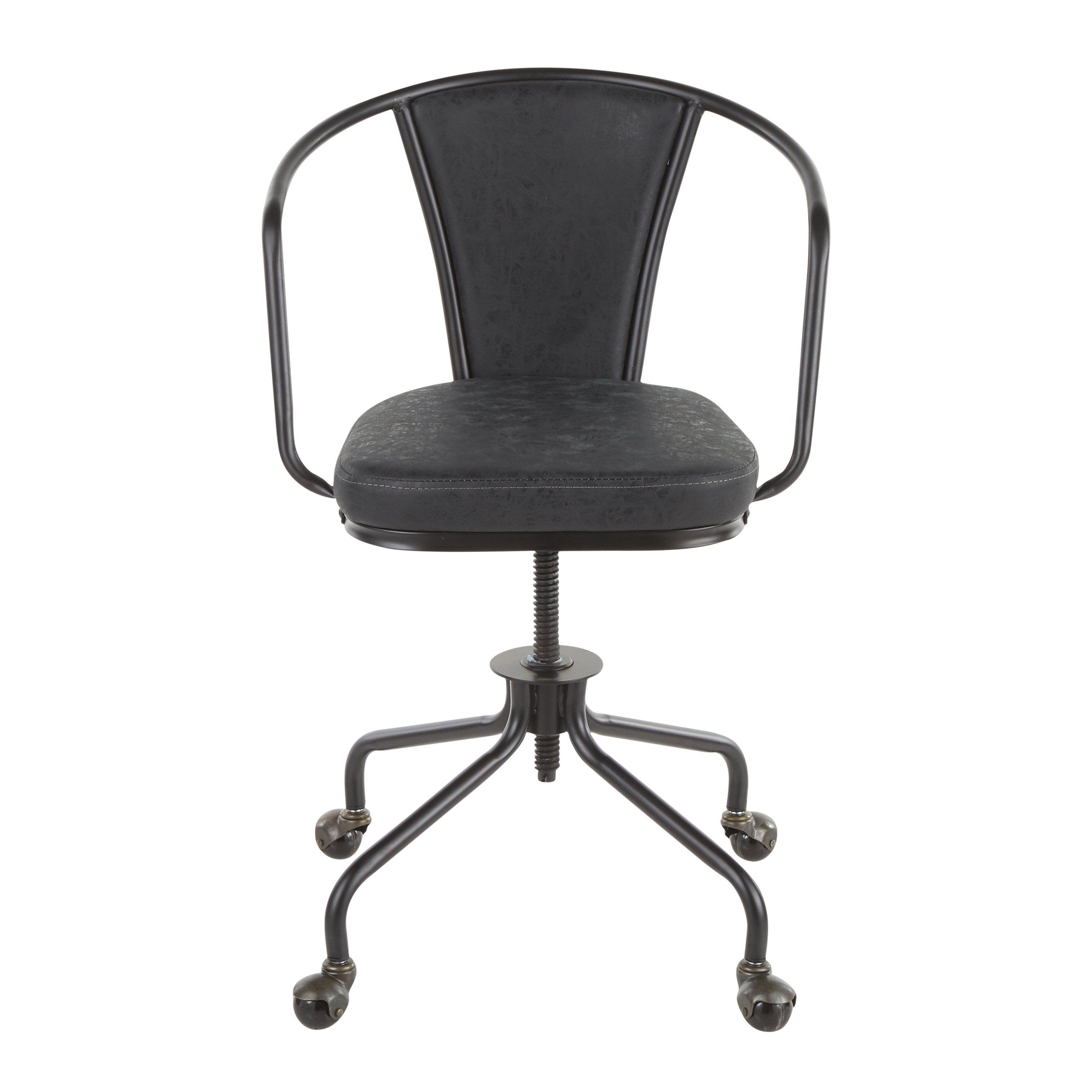 OC-ORUP-BKDGY Metal and Gray Industrial Upholstered Task Chair - Oregon-4