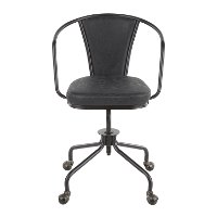 OC-ORUP-BKDGY Metal and Gray Industrial Upholstered Task Chair - Oregon-4