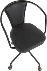 OC-ORUP-BKDGY Metal and Gray Industrial Upholstered Task Chair - Oregon-5