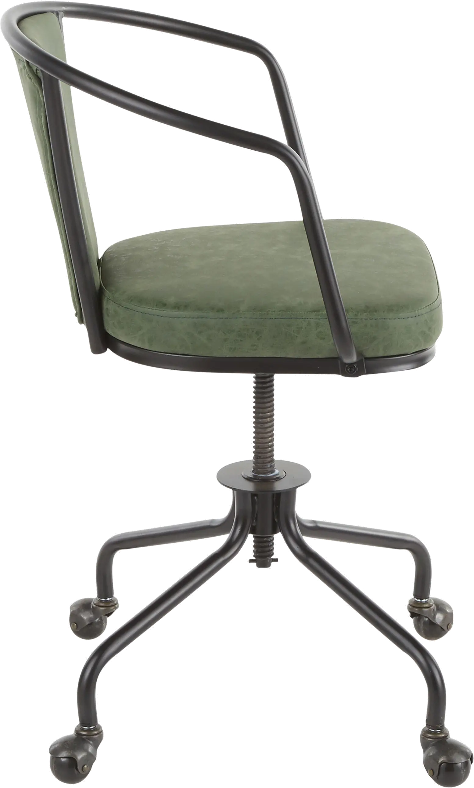 OC-ORUP-BKGN Metal and Green Industrial Upholstered Task Chair - Oregon-2