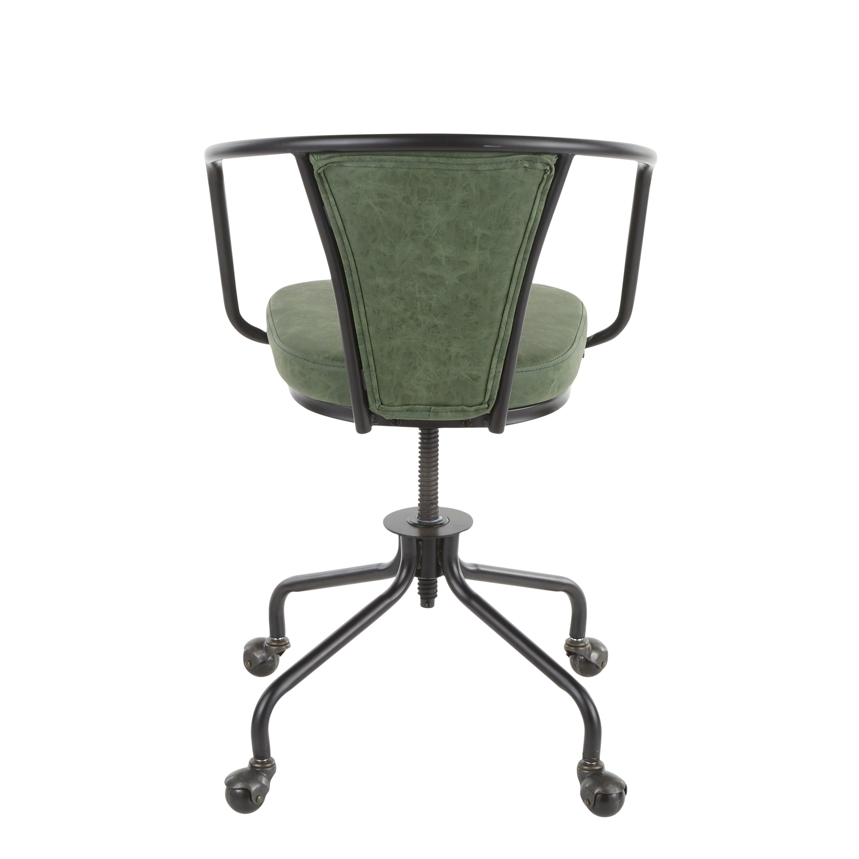 OC-ORUP-BKGN Metal and Green Industrial Upholstered Task Chair - Oregon-3