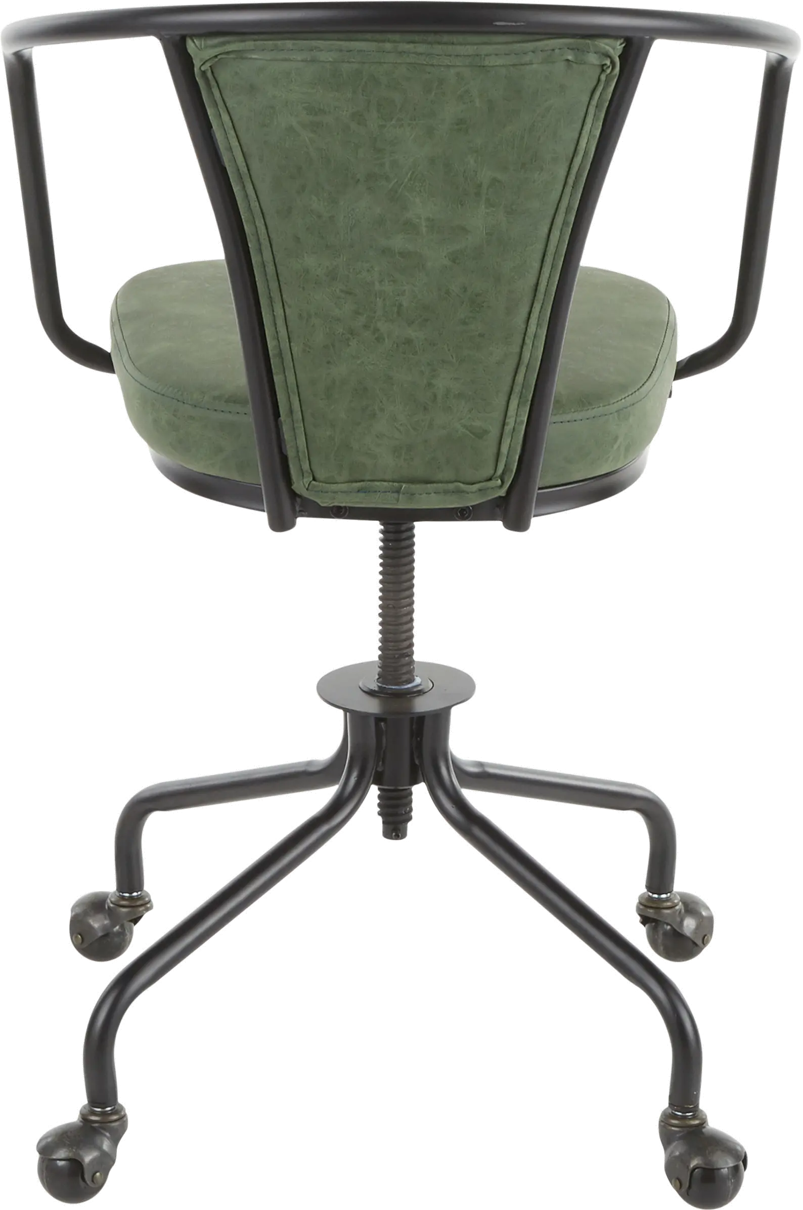 OC-ORUP-BKGN Metal and Green Industrial Upholstered Task Chair - Oregon-3
