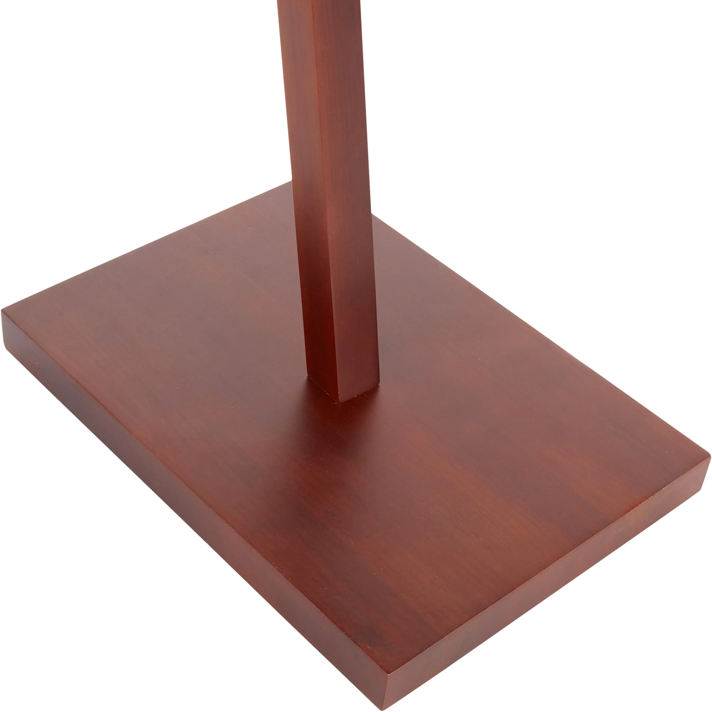 LS-ARTUROFL-WLW Contemporary Walnut Wood Floor Lamp with White Shade - Arturo-5