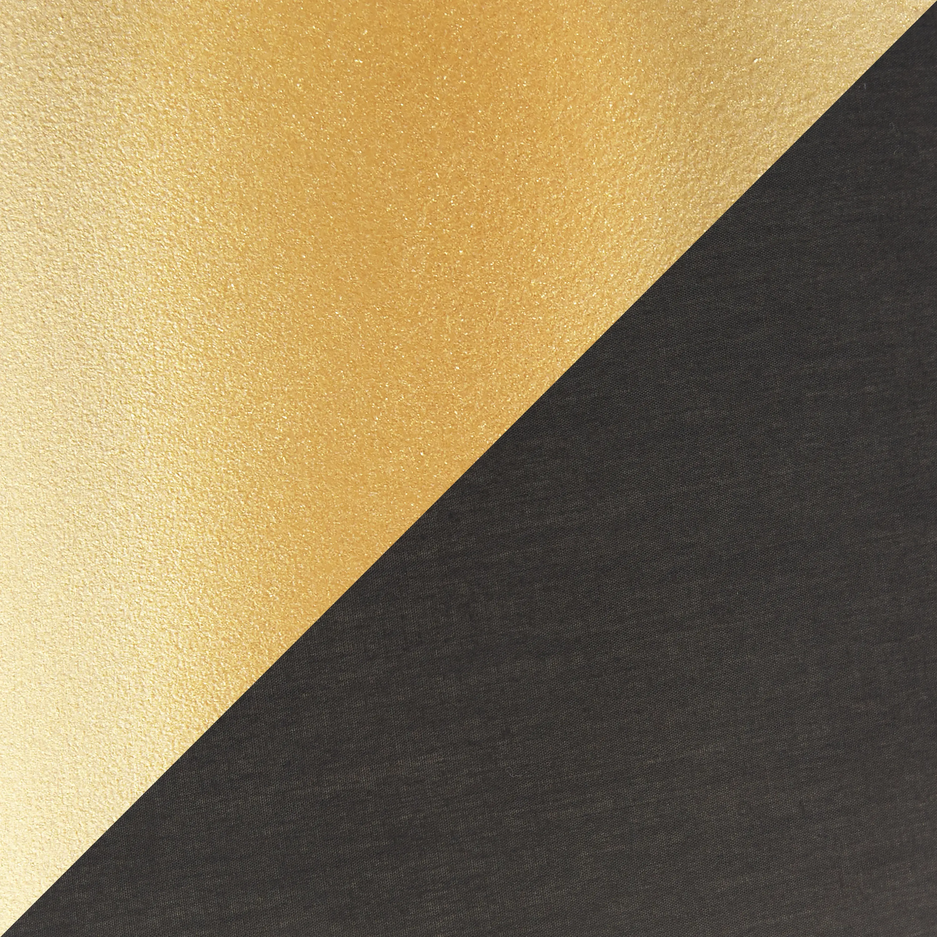 LS-CANARY-FL-AUBK Contemporary Gold Metal Floor Lamp with Black Shade - Canary-4