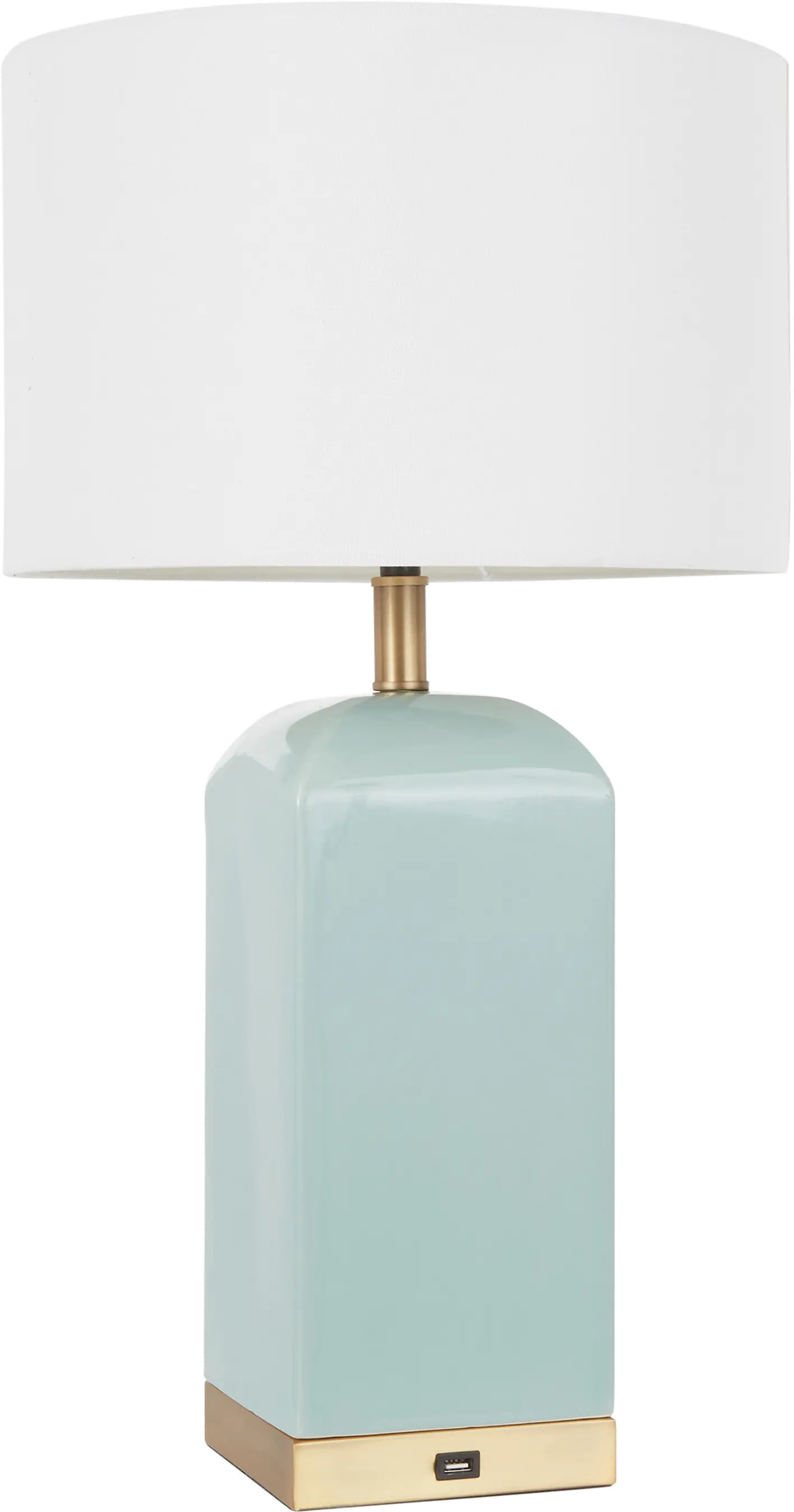LS-CARMEN-ABGN Contemporary Green Ceramic and Antique Brass Table Lamp - Carmen-8