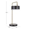 LS-PUCKTB-WAU Contemporary White and Gold Metal Table Lamp - Puck