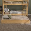 Natural Solid Wood Trundle Bed - WE Trundles