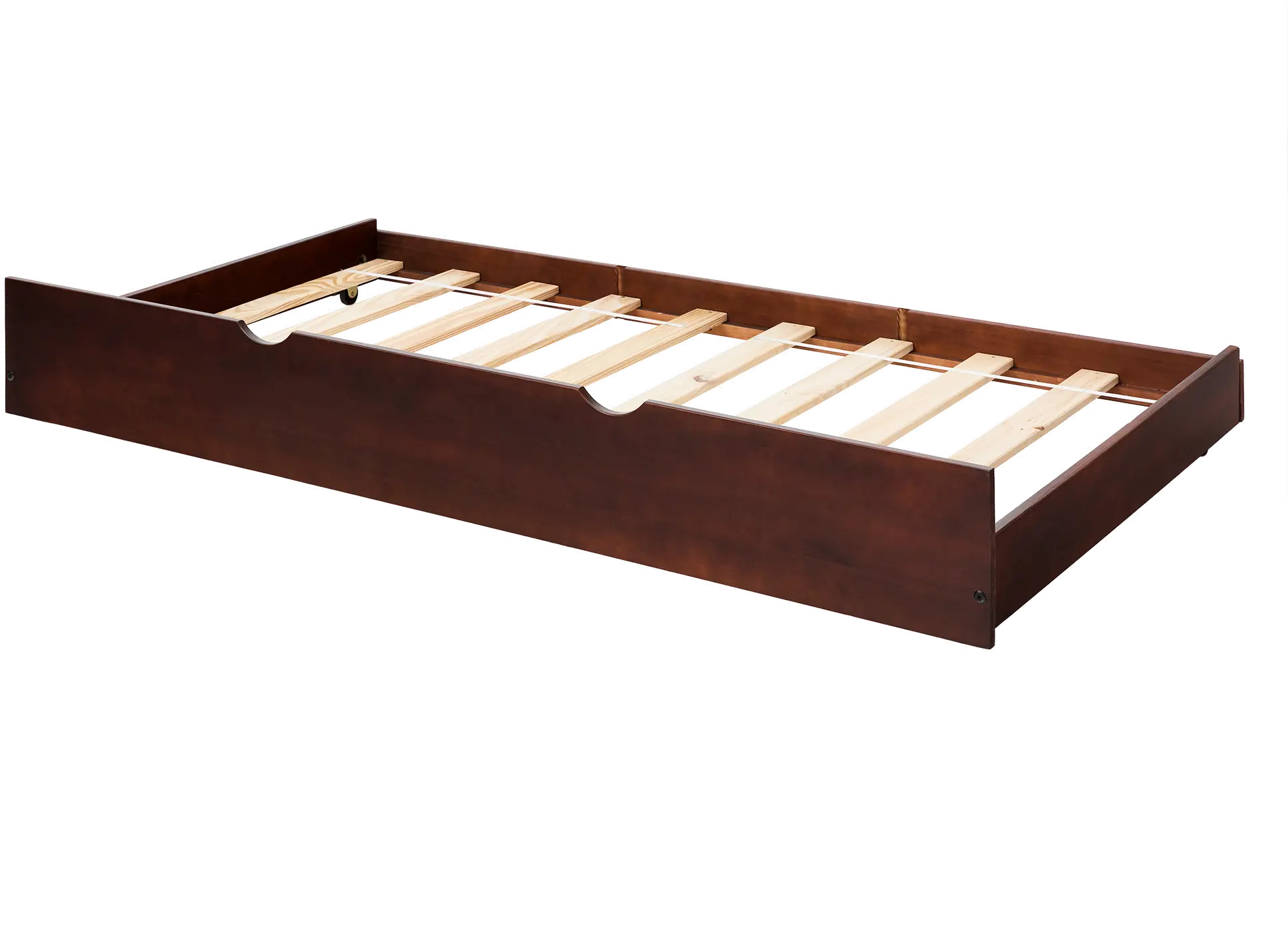 BTW40ES Dark Brown Solid Wood Trundle Bed - WE Trundles-3